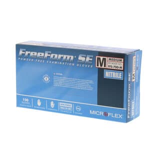 FreeForm SE Supersoft Nitrile Exam Gloves, Powder Free, Non-Sterile, Medium, Blue, 100/Box, FFS-700-M thumbnail 8