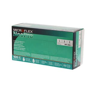 Microflex NeoPro Chloroprene Exam Gloves, Powder-Free, Latex-Free, Non-Sterile, Textured, Green, Large, 100/Box, NPG-888-L thumbnail 13