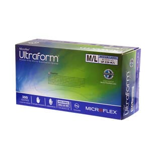 Microflex Ultraform Nitrile Exam Gloves, Powder Free, Non-Sterile, Medium/Large, Cobalt Blue, Textured Fingertips, 300/Box, UF-524-M/L thumbnail 6