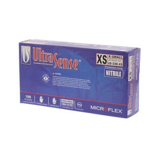 UltraSense® Nitrile Exam Gloves, Powder Free, Latex Free, Non-Sterile, Extra Small, Blue, 100/Box, US-220-XS thumbnail 12