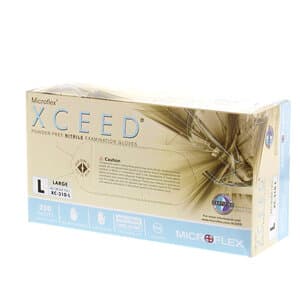 XCEED® Nitrile Examination Gloves, Powder Free, Latex Free, Non-Sterile, Large, Blue, Textured Fingertips, 250/Box, XC-310-L thumbnail 15