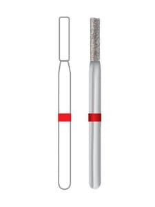 Midwest Multi-Use Diamond Bur, FG, Fine Grit, Cylinder Flat End Modified, 1.2mm Diameter, 6.0mm Length, 5/Pk, 836KR-012F thumbnail 4