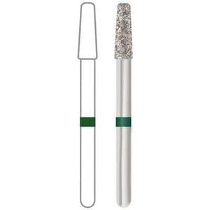 Midwest® #847KR-018 Coarse Multi-Use Diamond Taper Flat End Modified FG Bur, 1.8 mm Diameter, 8.0 mm Length, 5/Pkg thumbnail 3