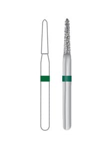 Midwest Multi-Use Diamond Bur 878K-012C, Coarse Grit, Taper Modified Bevel, FG Short Shank, 1.2 mm Diameter, 8.0 mm Length, 5/Pk thumbnail 4