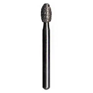 Midwest® #379/023 Extra Fine Multi-Use Diamond Esthetic Trimming Egg FG, 2.3 mm Diameter, 4.3 mm Length, 5/Pkg thumbnail 3