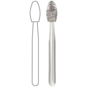 Midwest® Multi-Use Diamond Bur FG #379-023M, Medium Grit, Esthetic Trimming Egg (Football), 2.3 mm Diameter, 4.3 mm Length, Friction Grip, 5/Pkg thumbnail 4