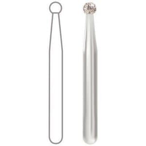 Midwest Multi-Use Diamond Bur 801-016M, FG Round, Medium Grit, 1.6 mm Diameter, 1.6 mm Length, 5/Pk thumbnail 4
