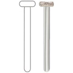 Midwest Multi-Use Diamond Bur FG #909-040M, Medium Grit, Wheel Rounded Edge, 4.0 mm Diameter, 1.4 mm Length, Friction Grip, 5/Pk thumbnail 4