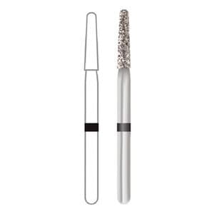Midwest® Multi-Use Diamond Bur FG #850-016SC, Super Coarse, Taper Long Round End, 1.6 mm Diameter, 10.0 mm Length, Friction Grip, 5/Pkg, 471179 thumbnail 4