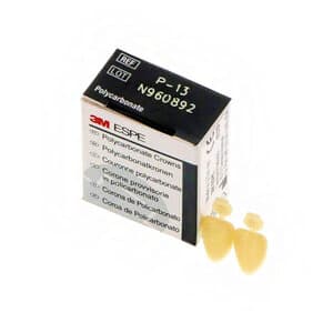 3M™ ION Preformed Temporary Polycarbonate Crowns, Upper Right Central, Size 13, Pkg/5 - ION POLYCARBONATE CROWNS UPPER RIGHT CENT. 13 - Image 1