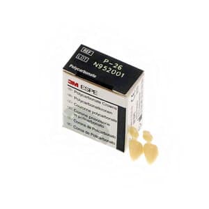 3M™ ION Preformed Temporary Polycarbonate Crowns, Upper Left Lateral, Size 26, Pkg/5 - ION POLYCARBONATE CROWNS UPPER LEFT LAT. 26 - Image 1