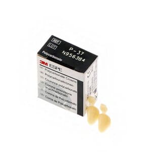 3M™ ION Preformed Temporary Polycarbonate Crown, Upper Left Cuspid, Size 37, Pkg/5 - ION POLYCARBONATE CROWNS UPPER LEFT CUSP. 37 - Image 1