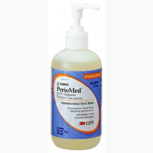 PerioMed 0.63% Stannous Fluoride Oral Rinse Concentrate, Tropical Fruit, Alcohol Free, 10 oz Bottle with Pump, 12105F thumbnail 7