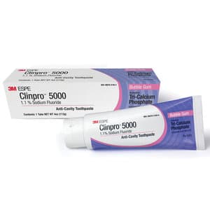 3M Clinpro 5000 1.1% Sodium Fluoride Anti-Cavity Toothpaste, Vanilla Mint, 4 oz Tube, Rx Only, 12115 thumbnail 12