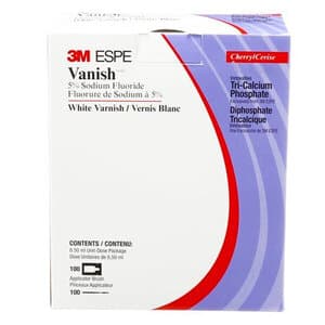 3M Vanish 5% Sodium Fluoride White Varnish with TCP, Cherry Flavor, 0.5 mL Unit Dose, 100/Bx, 12150C thumbnail 13