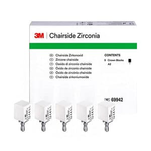 3M™ Chairside Zirconia for CEREC® Milling Block, 20mm, Shade A2, 69942, Pkg/1 - CHAIRSIDE ZIRCONIA CEREC BLOCK 20MM A2 PK5 - Image 1