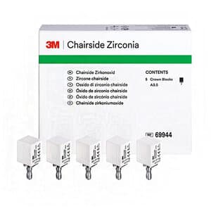 3M™ Chairside Zirconia for CEREC® Milling Block, 20mm, Shade A3.5, Pkg/1, 69944 - CHAIRSIDE ZIRCONIA CEREC BLOCK 20MM A3.5 PK5 - Image 1
