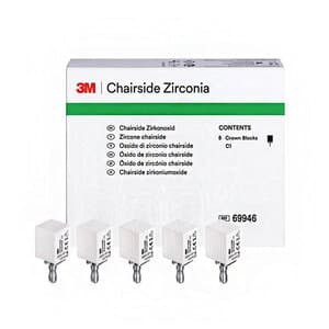 Solventum Chairside Zirconia Crown Block, 20mm, Shade C1, 5/Pk, 69946 thumbnail 12