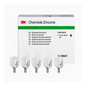 Solventum™ (3M™) Chairside Zirconia CEREC Crown Block Refill, Shade D2, 20mm, 5/Pkg, 69947 thumbnail 12