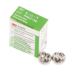 3M™ ESPE™ Stainless Steel Permanent Molar Crown, Size 6LL4, Lower Left First Permanent Molar, Box of 5 thumbnail 16