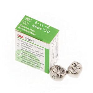 3M™ ESPE™ Stainless Steel Permanent Molar Crown, Size 6LL6, Lower Left First Permanent Molar, 5/Box thumbnail 16