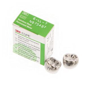 3M™ ESPE™ Ion Ni-Chro Stainless Steel Permanent Molar Crown, Size 6LL7 (Lower Left First Permanent Molar), Box of 5 thumbnail 16
