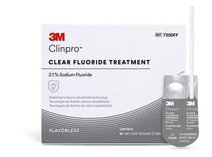 3M Clinpro Clear Fluoride Treatment, 2.1% Sodium Fluoride, Flavorless, 0.5 mL Unit Dose, 50/Pk, 7200FF thumbnail 7