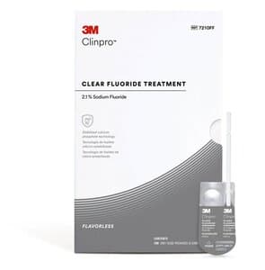 3M Clinpro Clear Fluoride Treatment, 2.1% Sodium Fluoride, Flavorless, 0.5 mL Unit Dose, 100/Pk, 7210FF thumbnail 7