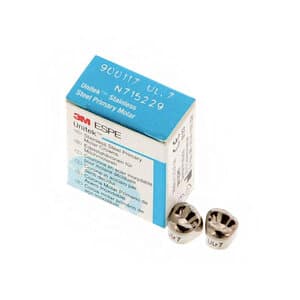 3M Unitek Stainless Steel Primary Molar Crowns, Upper Left First Molar, Size 7 (UL7), 5/Box, 900117 thumbnail 11