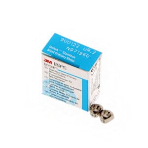3M Unitek Stainless Steel Primary Molar Crown, Upper Right First Molar, Size 2 (UR2), 5/Pk, 900122 thumbnail 12