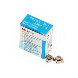 3M Unitek Stainless Steel Primary Molar Crowns, Upper Right First Molar, Size 4 (UR4), 5/Box, 900124 thumbnail 11