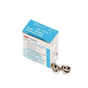 3M Unitek Stainless Steel Primary Molar Crowns, Lower Right First Molar, Size 7 (LR7), 5/Box, 900147 thumbnail 12