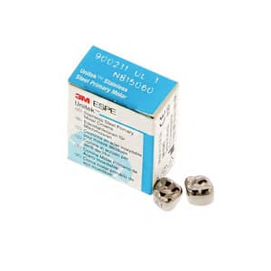 3M Unitek Stainless Steel Primary Molar Crown, 2nd Primary Molar, Upper Left, Size 1 (UL1), 5/Pk, 900211 thumbnail 12