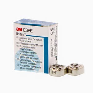 3M Unitek Permanent Stainless Steel Crowns, Lower Left Second Permanent Molar, Size 6 (6LL), 5/Box, 900436 thumbnail 12