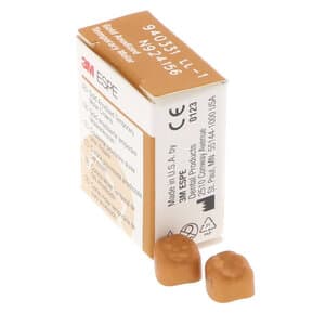 3M Unitek Gold Anodized Temporary Crown, Lower Left First Molar, Size 1 (LL-1), Pkg/5 - UNITEK CROWNS 1LL1 GOLD ANODIZED TEMP. MOLAR - Image 1