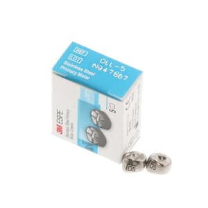 3M™ ESPE™ Stainless Steel Primary Molar Crowns, Size 5, Lower Left First Primary Molar, Box of 5, D-LL-5 thumbnail 11