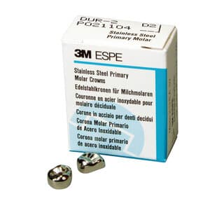 3M™ ESPE™ Stainless Steel Primary Molar Crown, Size 6, Upper Left First Primary Molar, D-UL-6, Box of 5 thumbnail 5