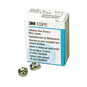 3M™ ESPE™ Stainless Steel Primary Molar Crown, Size 4, Upper Right First Primary Molar, D-UR-4, Box of 5 thumbnail 12