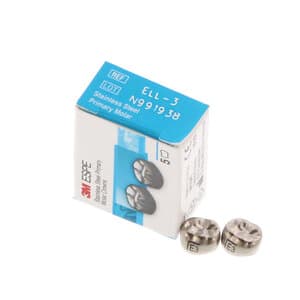 3M™ ESPE™ Stainless Steel Primary Molar Crowns, Size ELL3, Lower Left Second Primary Molar, 5/Box thumbnail 12