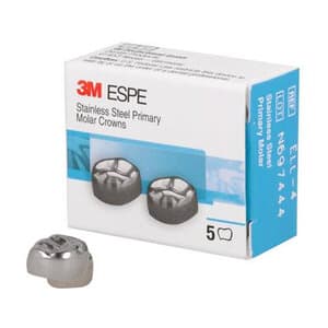 3M™ ESPE™ Stainless Steel Primary Molar Crowns, Size ELL4, Lower Left Second Primary Molar, 5/Box thumbnail 12