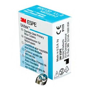 3M™ ESPE™ Stainless Steel Primary Molar Crowns, Size ELL5, Lower Left Second Primary Molar, 5/Box thumbnail 12