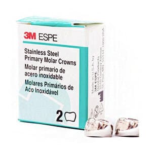 3M ESPE Stainless Steel Primary Molar Crown, Size EUR5, Upper Right Second Primary Molar, Refill Box of 5, E-UR-5 thumbnail 12