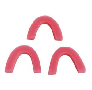 Keystone Pink Wax Bite Blocks, U-Shaped, Medium Soft, 100/Box, 1880240 thumbnail 6