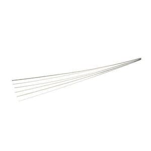 Keystone Clasp Wire, Stainless Steel, 16 Gauge, Half Round, 1 ft Strips, Pack of 5 - CLASP WIRE  SS 16GA HALF ROUND PK5 1FT STRIPS - Image 1