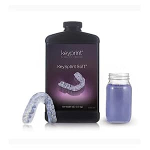KeyPrint KeySplint Soft 3D Printing Resin, Light Violet Translucent, 1 kg Bottle, 4220005 thumbnail 9