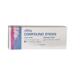 Mizzy Impression Compound Sticks, Green, Low Heat, 4.5 oz (128 g), 15/Pk, 6060500 thumbnail 7