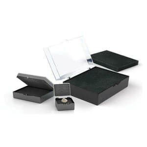 Keystone Black/Clear Rigid C&B Boxes, 1" x 1" x 3/4", Box of 1000, 9571447 thumbnail 5
