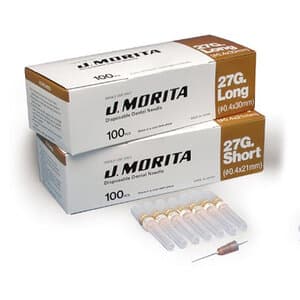 J. Morita Disposable Dental Needle, 27 Gauge Long (30mm), Plastic Hub, Yellow, Sterile, 100/Box, 20-27GL thumbnail 18