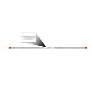 NTI Serrated Diamond Finishing Strip, Fine (Red), 0.08 mm Thick, 3.75 mm Wide, 10/Pk, FS3-FX thumbnail 15