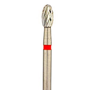 NTI 12-Fluted Trimming & Finishing Carbide Bur, FG, Football, #7408 (OA-1), 2.3 mm, Red Ring, 5/Pk, H379-023 thumbnail 11